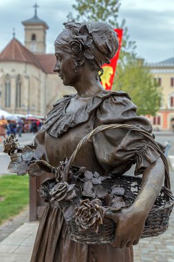 Alba Iulia, Romanya'da bronz heykel