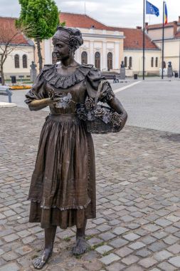 Alba Iulia, Romanya'da bronz heykel
