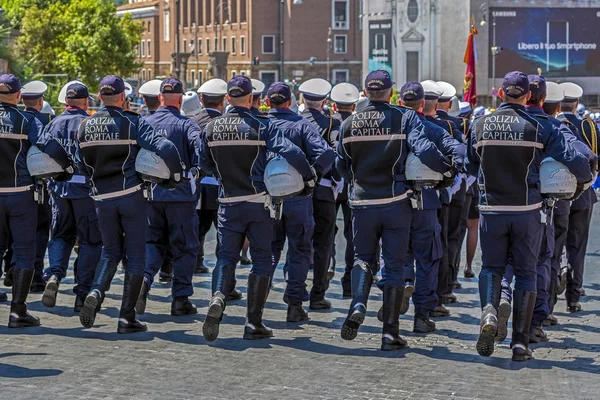 Truppe di polizia di Roma in formazione — Foto Stock