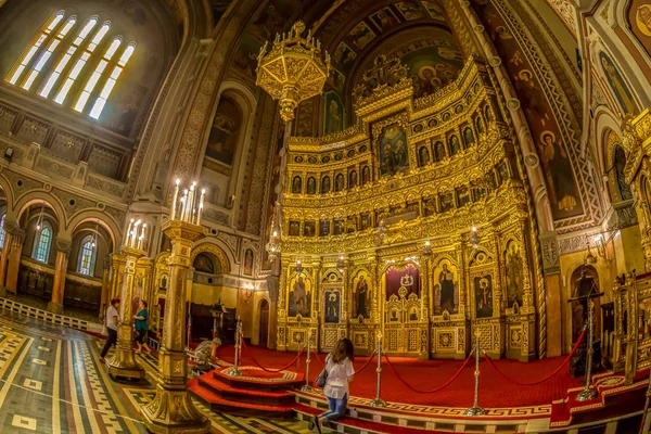 Intérieur de la cathédrale orthodoxe de Timisoara — Photo