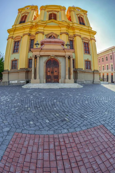 Dome alemão localizado na Union Square em Timisoara, Roménia — Fotografia de Stock