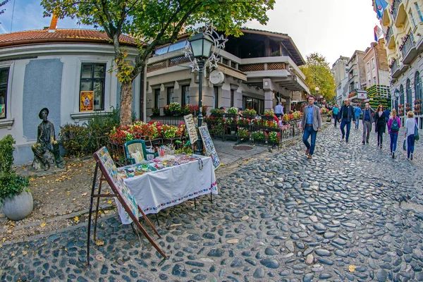 Skadarlija, lugar bohemio de Belgrado, Serbia — Foto de Stock