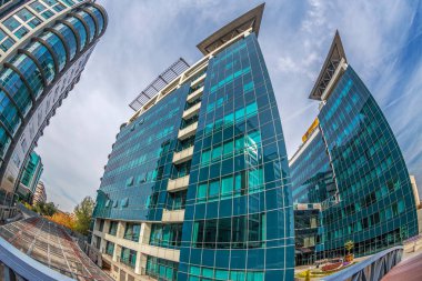 Ofis binaları topluluğu yeni bir iş merkezinde bulunan olacak