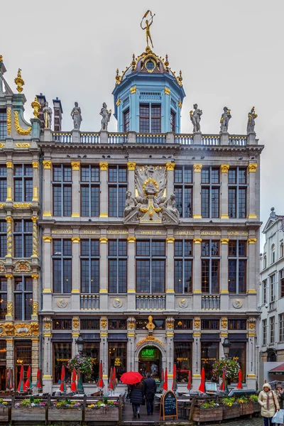 Fachada das Guildas de Grand Place, Bruxelas, Bélgica — Fotografia de Stock