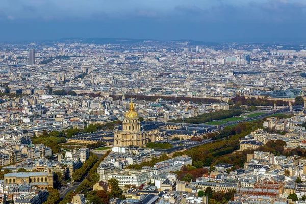 Flygfoto över Dome des invalider, Paris, Frankrike — Stockfoto