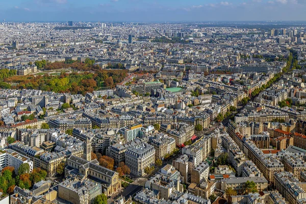 Panorama und Luftaufnahme von Paris — Stockfoto