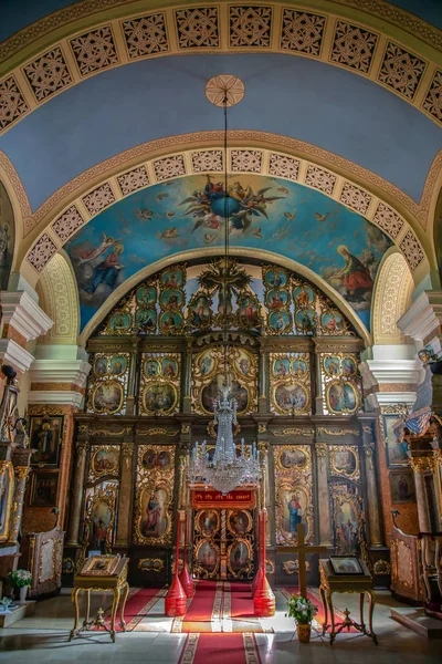 Inside of the Serbian Orthodox Church in Kikinda, Serbia — Stock Photo, Image
