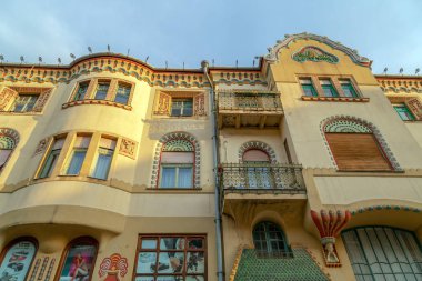 Subo 'daki tek bir binada sanat yenilik tarzında mimari detayı