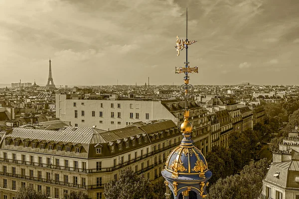 Aerial view from the terrace of store Printemps, Paris, France — Stock Photo, Image