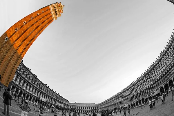 Vista panorámica de la plaza San Marco en Venecia, Italia —  Fotos de Stock