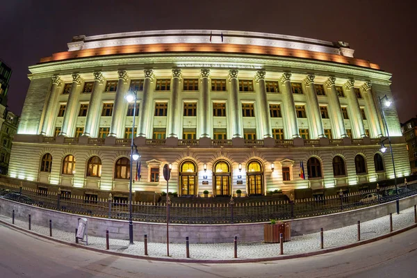 Romanya Merkez Bankası 'nın gece görüşü — Stok fotoğraf