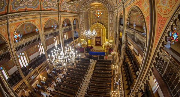 Inside of the synagogue Choral Temple, Bucharest, Romania — Stock Photo, Image