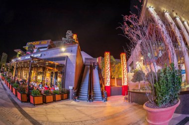 Lulius Town, Timisoara, Romanya 'nın gece manzarası