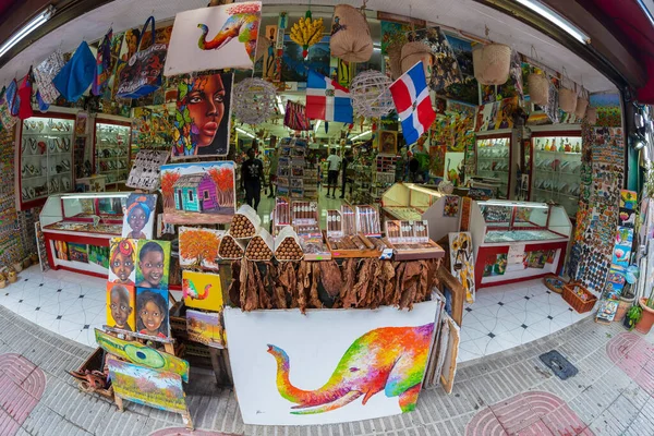 Santo Domingo Dominican Republic March 2020 Small Souvenir Shops Located — Stock Photo, Image