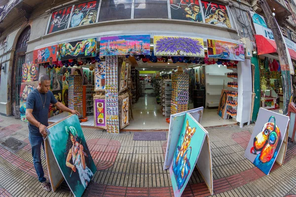 Санто Доминго Доминиканская Республика Марта 2020 Года Небольшие Сувенирные Магазины — стоковое фото