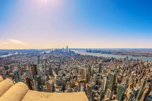 New York Usa März 2020 Blick Vom Empire State Building — Stockfoto