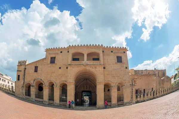 Santo Domingo Dominican Republic March 2020 Large Angle View Cathedral — стоковое фото