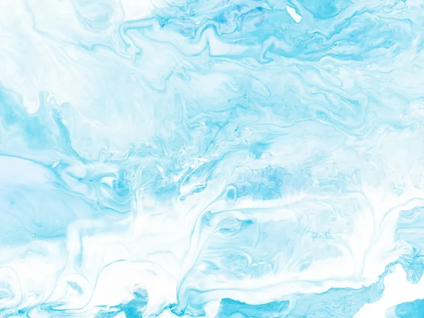 Mavi mermer soyut el boyalı arka plan