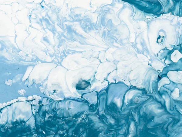 Azul mármore abstrato pintado à mão fundo — Fotografia de Stock