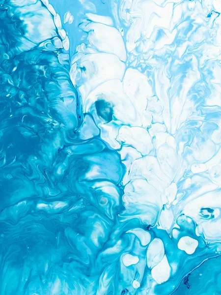 Mavi mermer soyut el boyalı arka plan
