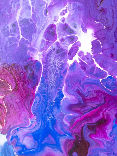Blau und rosa abstrakte Kunst handbemalten Hintergrund. — Stockfoto