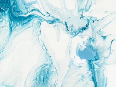 Mavi mermer soyut el boyalı arka plan