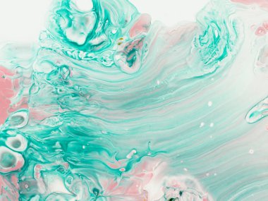 Yeşil ve pembe el boyalı arka plan