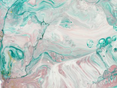 Yeşil ve pembe el boyalı arka plan