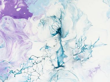 Mavi ve pembe sanat el boyalı arka plan.