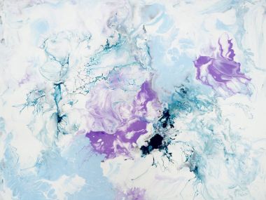 Soyut yaratıcı Menekşe el boyalı arka plan