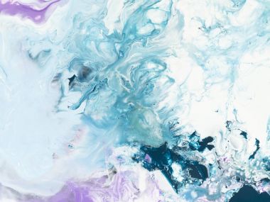 Mavi ve pembe sanat el boyalı arka plan.