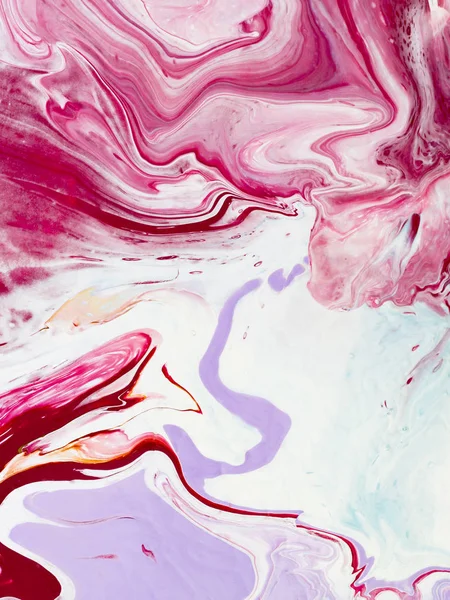 Růžové a modré abstraktní umění ručně malované pozadí — Stock fotografie