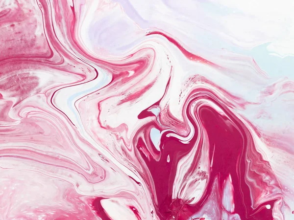 Růžové a modré abstraktní umění ručně malované pozadí — Stock fotografie