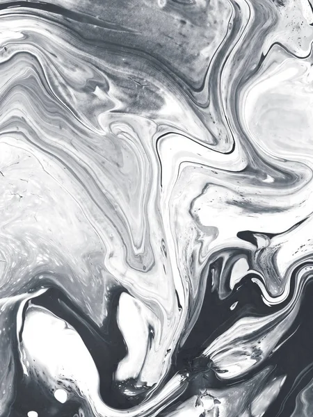 siyah ve beyaz soyut el boyaması arka plan.