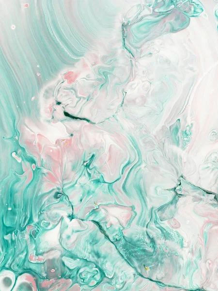 Yeşil ve pembe el boyalı arka plan