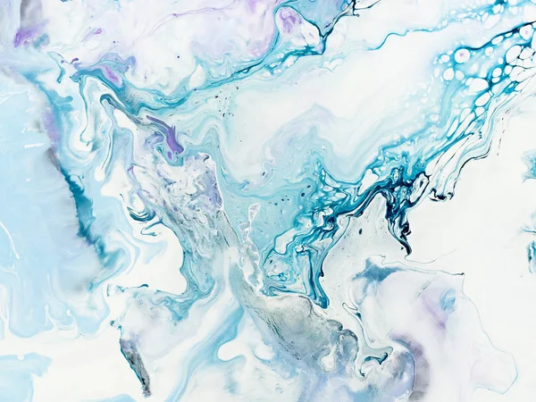 Mavi mermer soyut el boyalı arka plan.