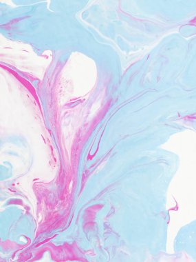 Pembe ve mavi sanat el boyalı arka plan