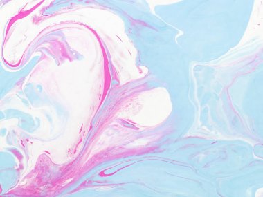 Mavi mermer soyut el boyalı arka plan.