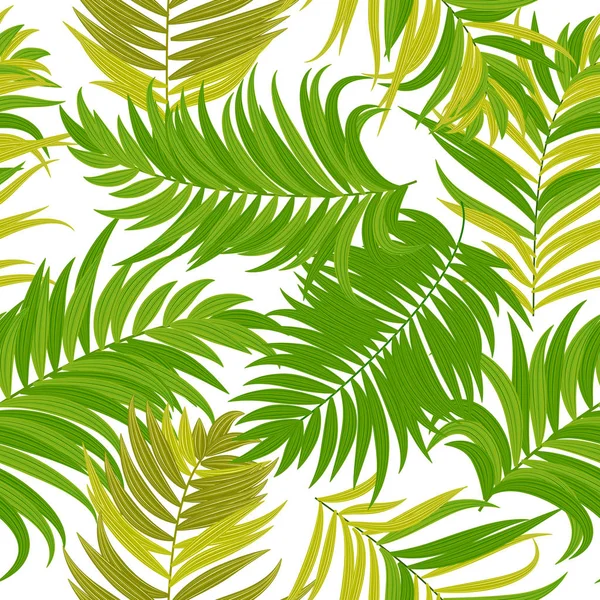 Palmiye ağacının tropikal yaprak seamless modeli.