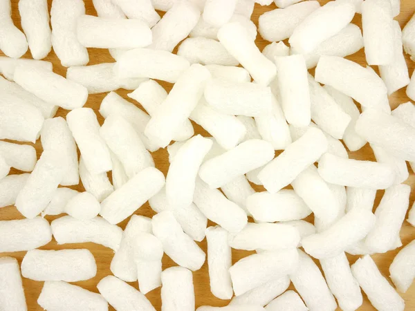 Espuma Embalagem Branca Isopor Pacote Bolhas — Fotografia de Stock