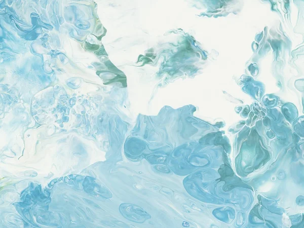 Mavi mermer soyut el boyalı arka plan
