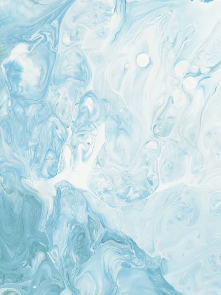 Mavi mermer soyut el boyalı arka plan