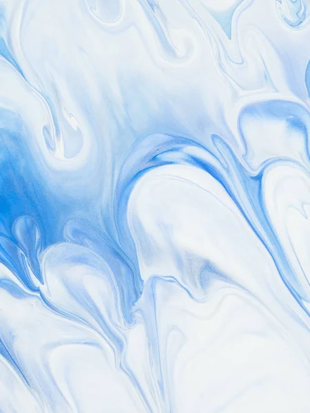 青い大理石創造的な抽象的な手描きの背景 — ストック写真