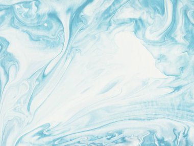 Mavi mermer soyut el boyalı arka plan