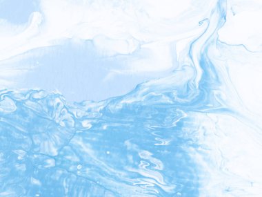 Mavi mermer soyut el boyalı arka plan