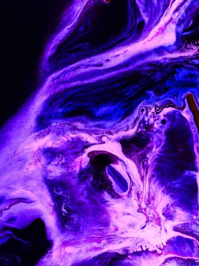 Neon soyut el boyalı arka plan