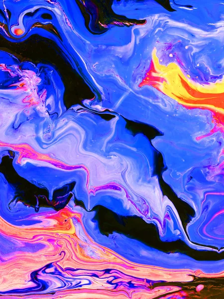 Neon soyut el boyalı arka plan