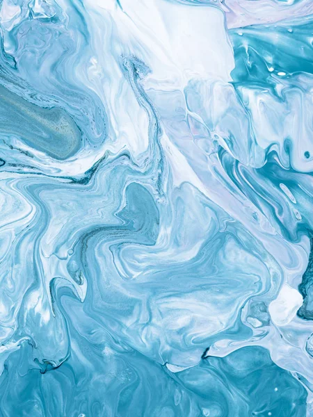 Blå abstrakt konst handmålade bakgrund — Stockfoto