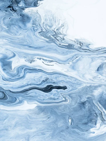 Fondo pintado a mano abstracto de mármol azul — Foto de Stock