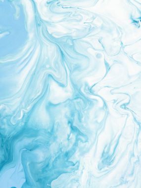 Mavi mermer soyut el boyalı arka plan